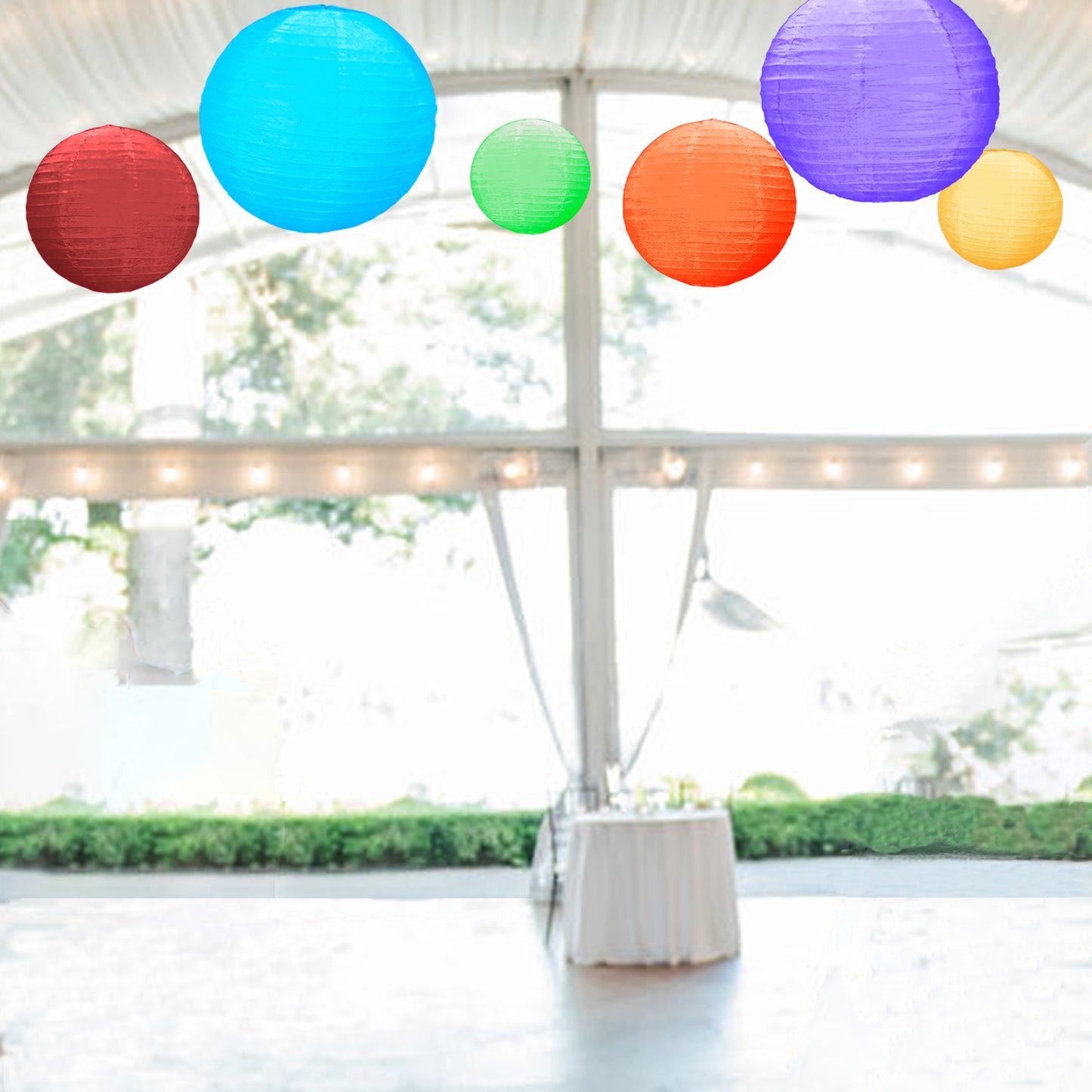 Multi-Size Paper Lanterns - Set of 6