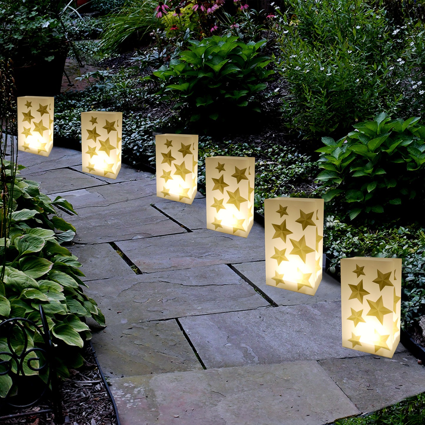 Battery-Operated Luminaria Kit - Set of 6