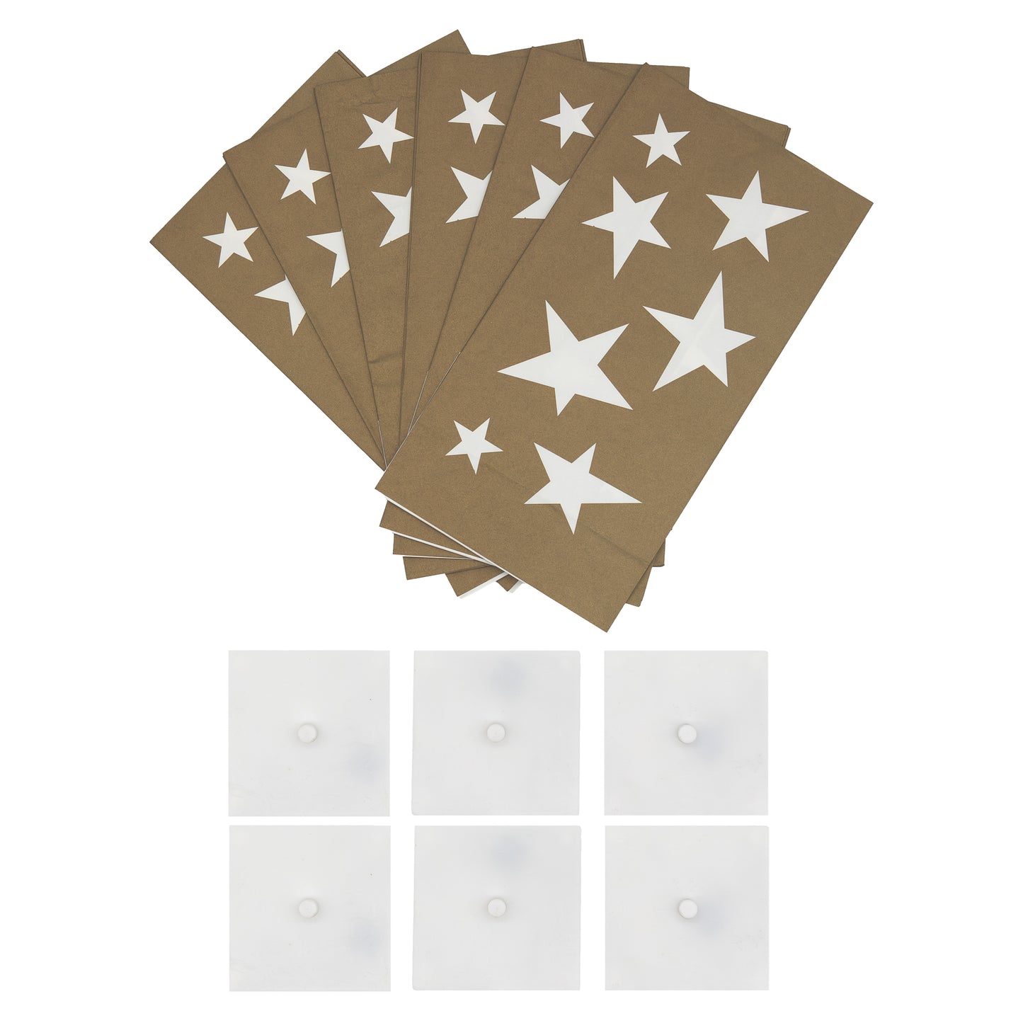 Battery-Operated Luminaria Kit with Timer - Set of Six