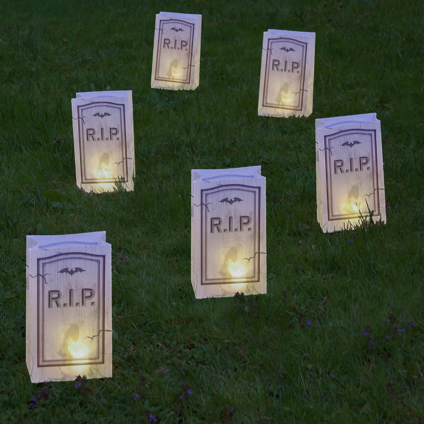 Battery-Operated Luminaria Kit with Timer - Set of Six