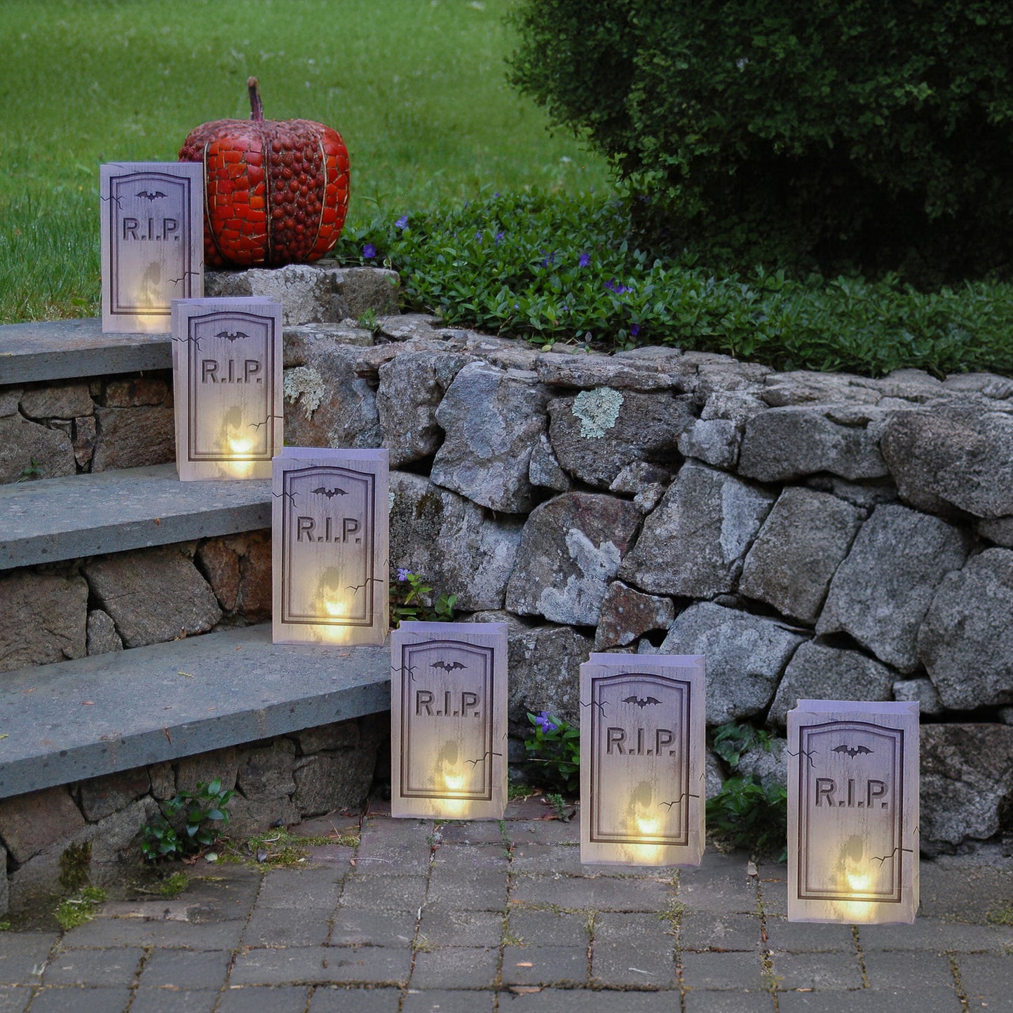 Battery-Operated Luminaria Kit with Timer - Set of Six