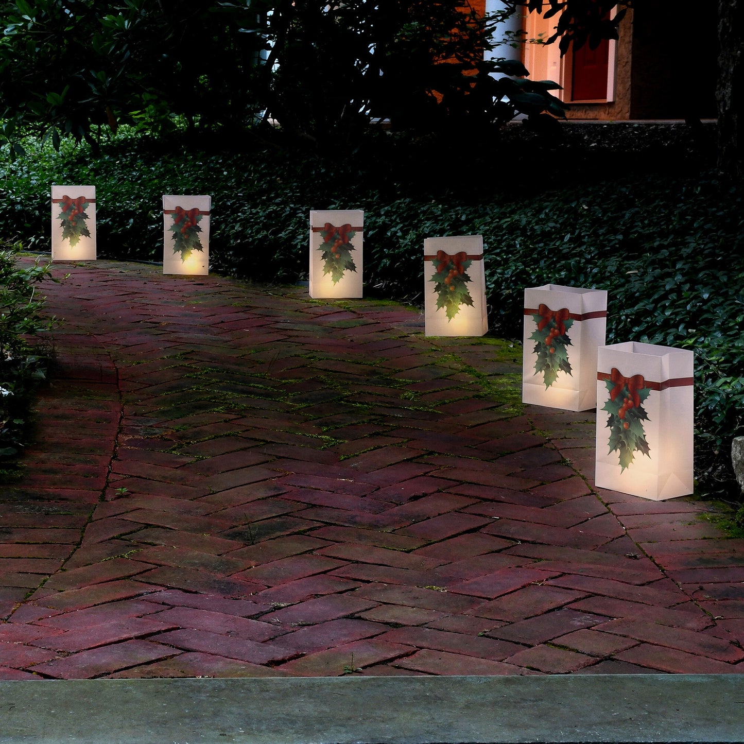 Battery-Operated Luminaria Kit with Timer - Set of Six