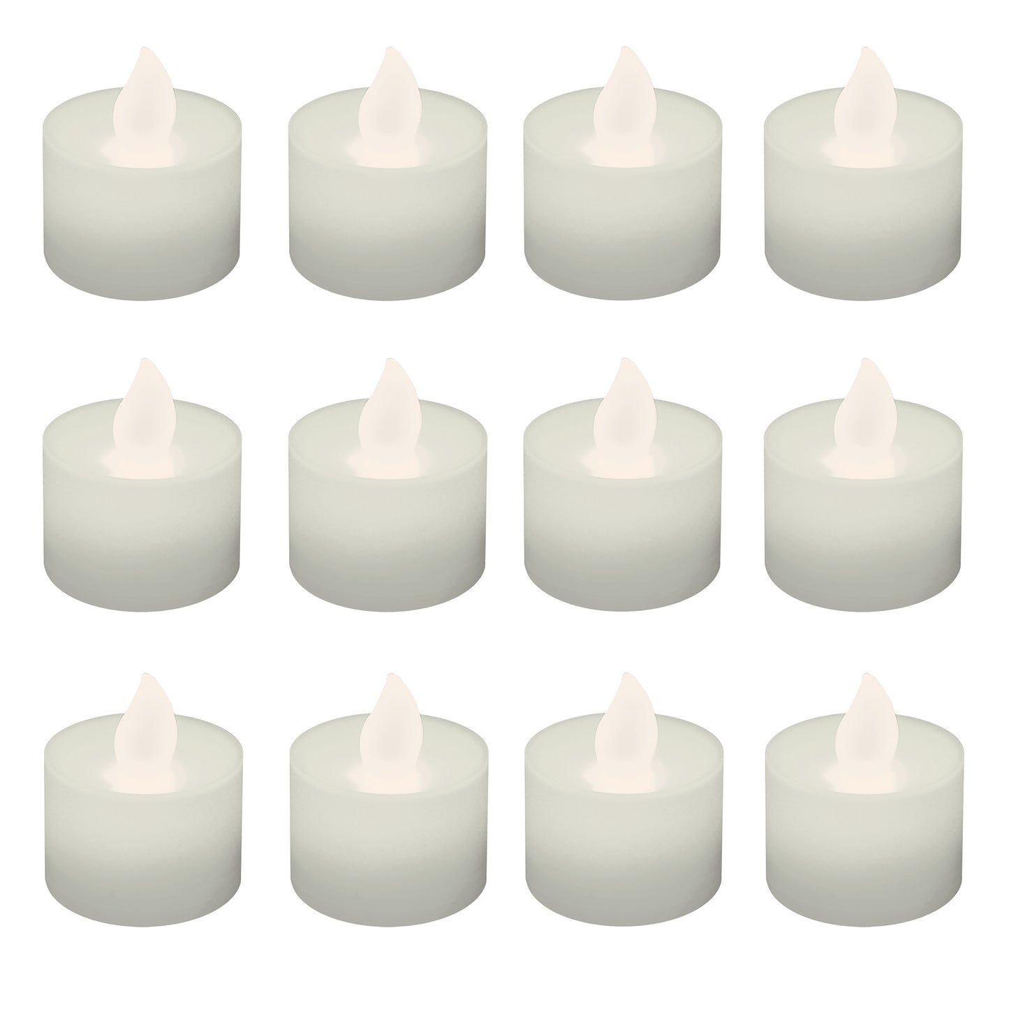Battery-Operated Tea Light Candles - Set of 12