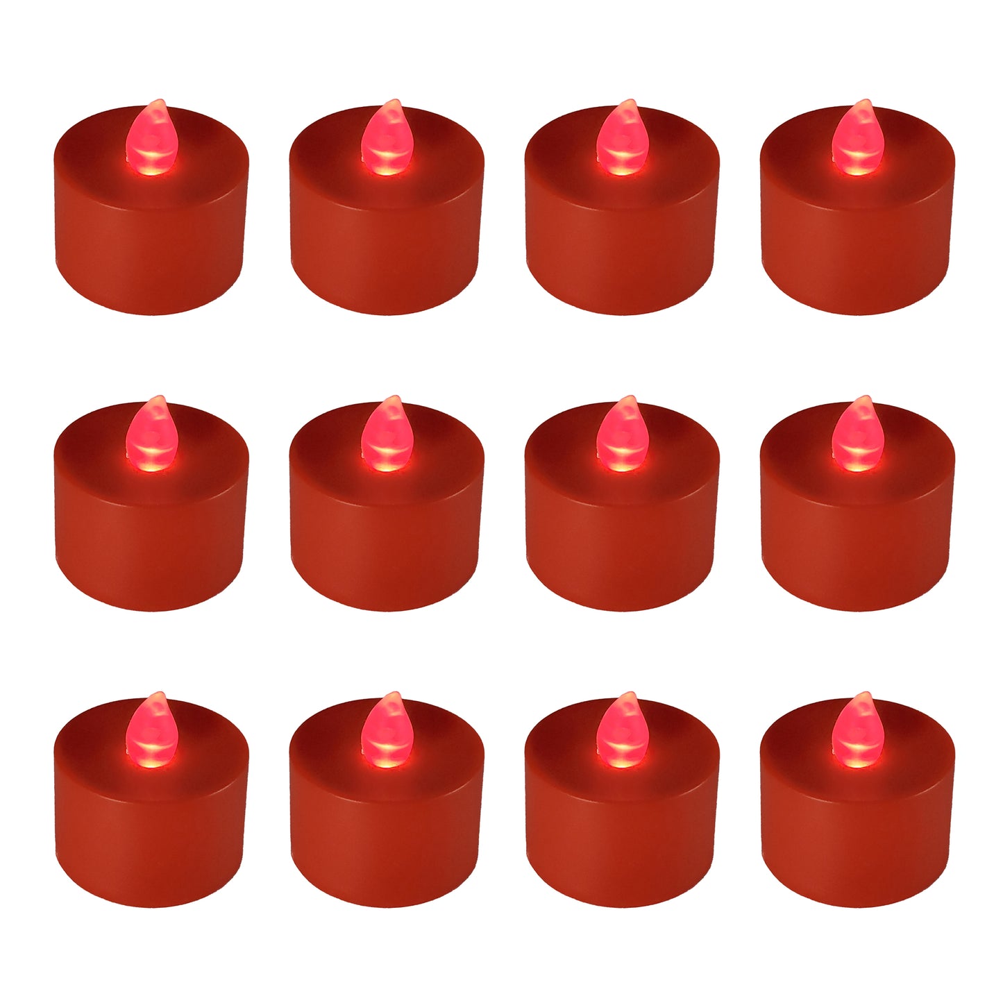 Battery-Operated Tea Light Candles - Set of 12