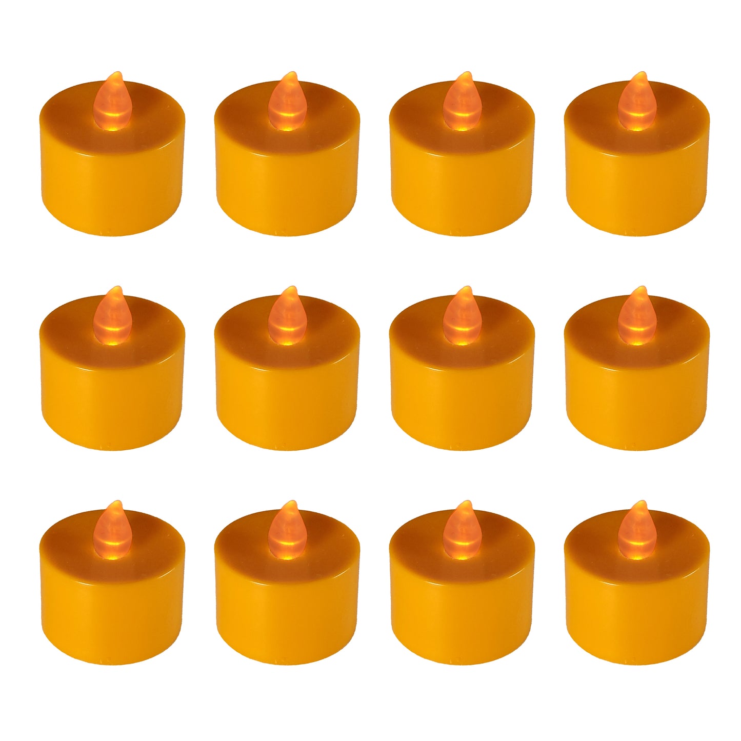 Battery-Operated Tea Light Candles - Set of 12