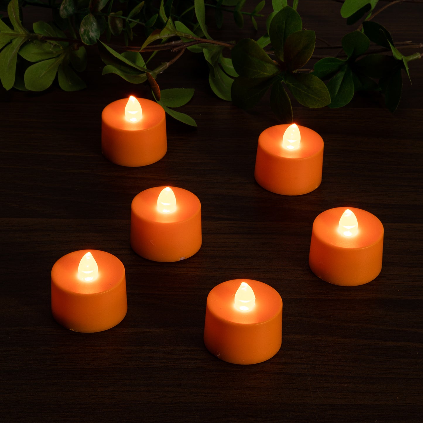 Battery-Operated Tea Light Candles - Set of 12