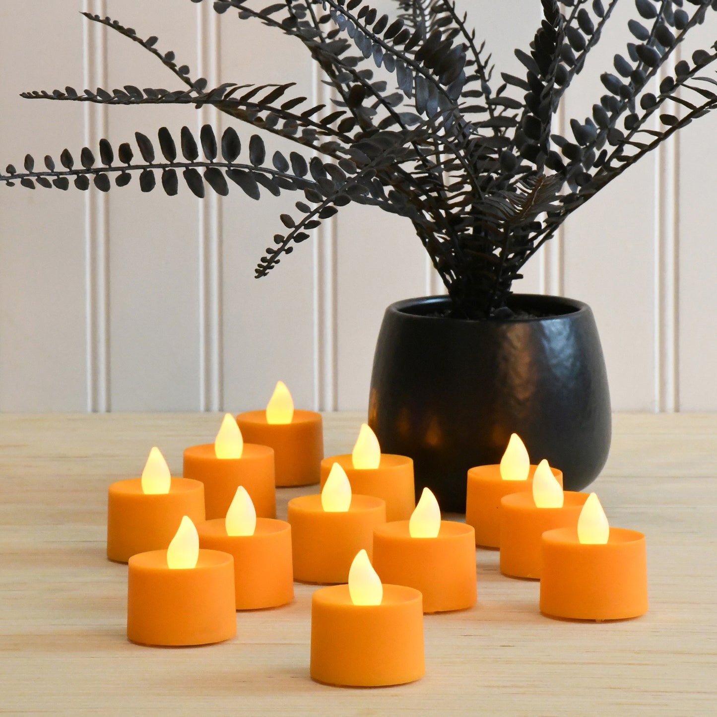 Battery-Operated Tea Light Candles - Set of 12