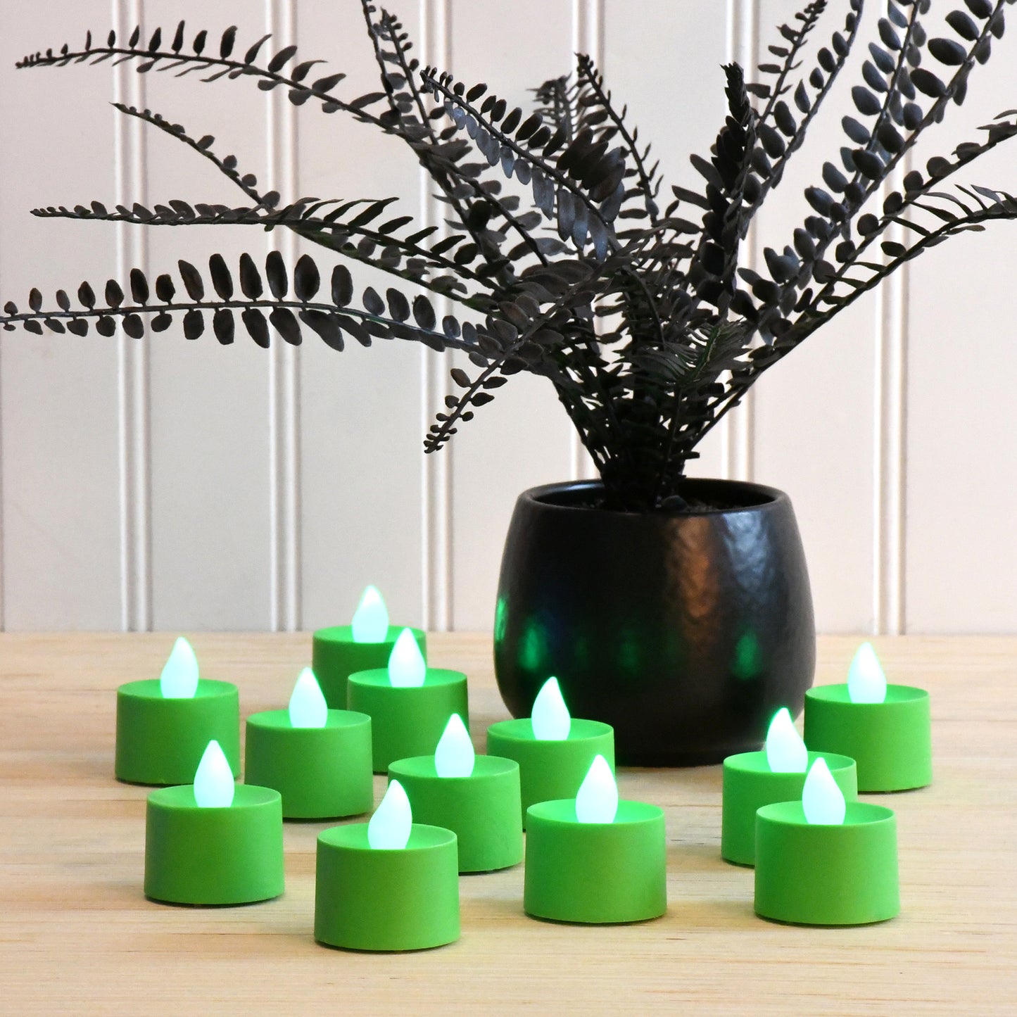 Battery-Operated Tea Light Candles - Set of 12