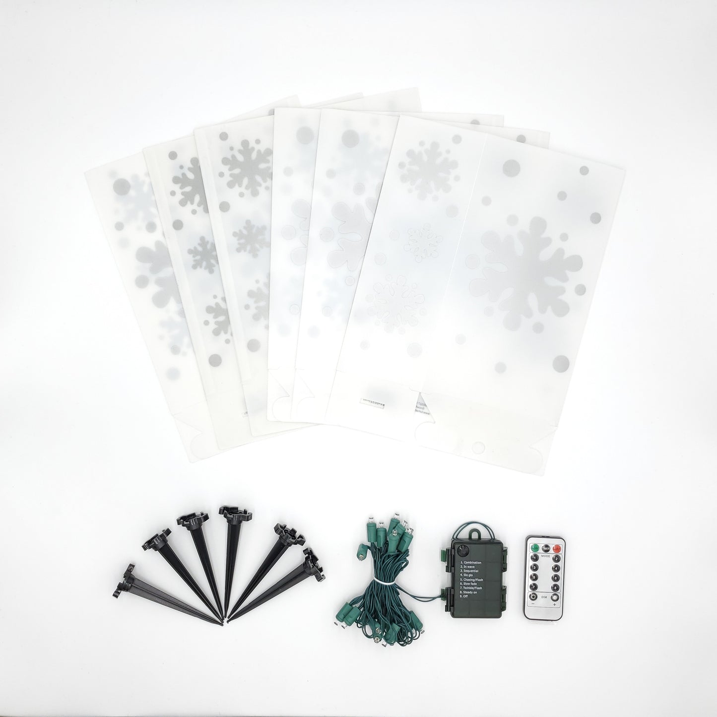 Remote-Controlled Battery-Operated LED Luminaria Kit - Set of 6
