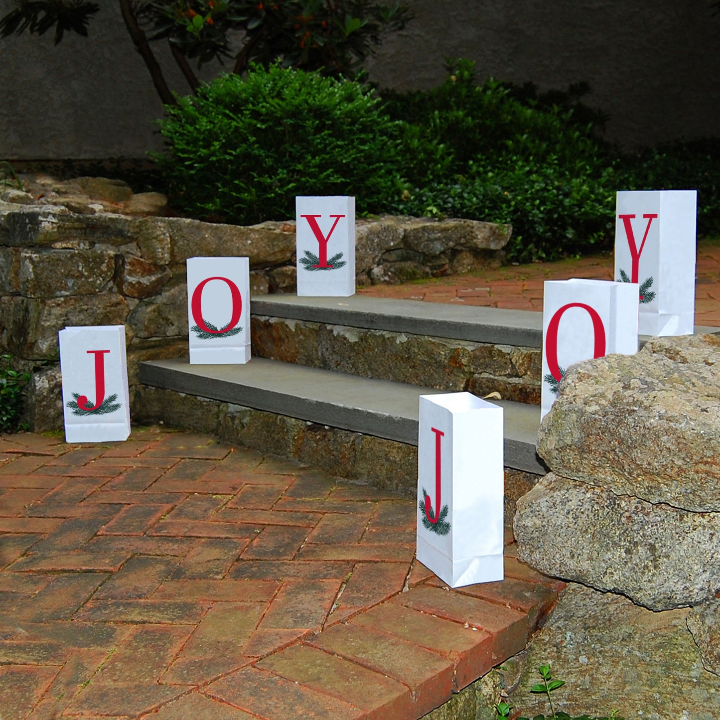 Battery-Operated Luminaria Kit with Timer - Set of Six