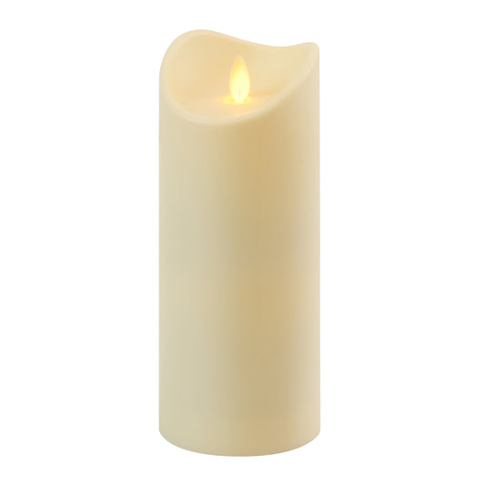 Battery Operated 12" Pillar Candle with Moving Flame