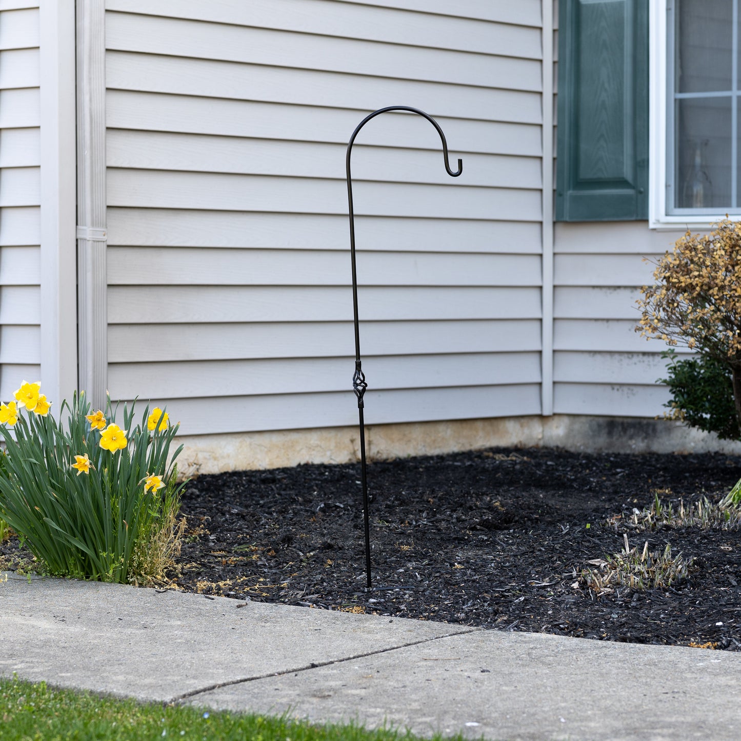 Spiral Joint Metal Shepherd's Hook - 48"