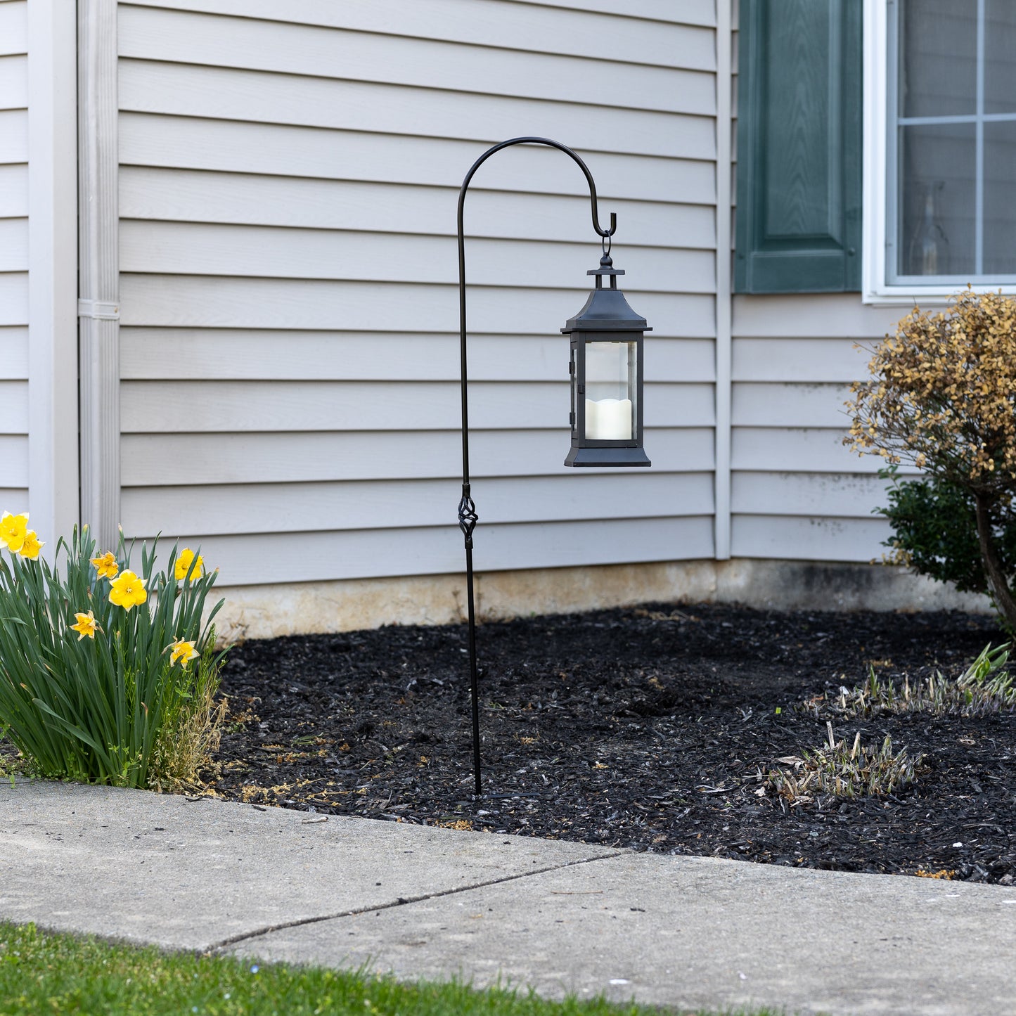 Spiral Joint Metal Shepherd's Hook - 48"