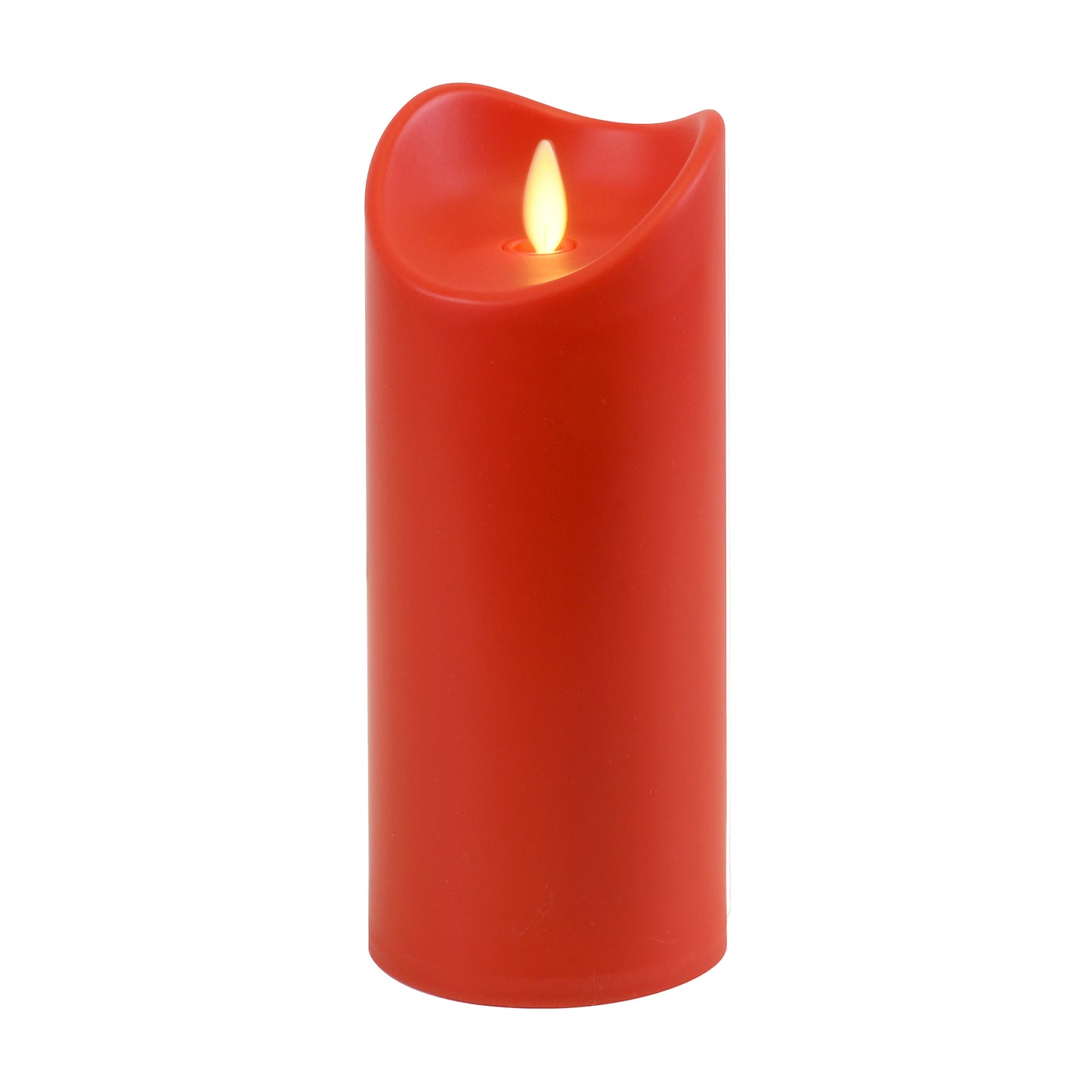 Battery-Operated Pillar Candle with Flickering Flame