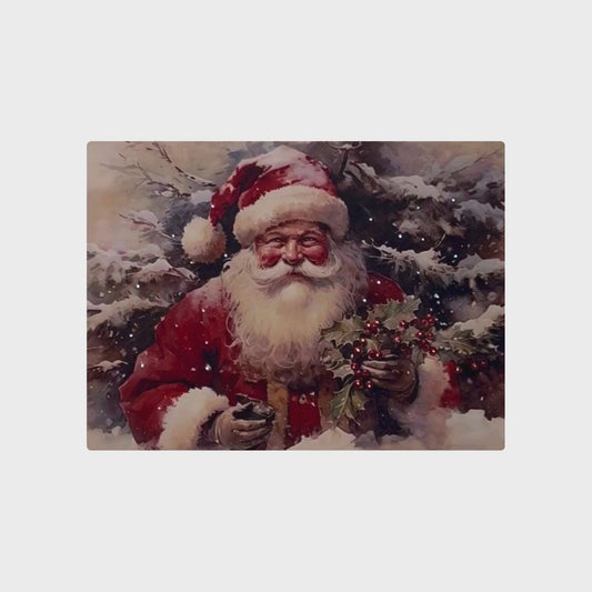 Battery-Operated Lighted Wall Art - Jolly St. Nick