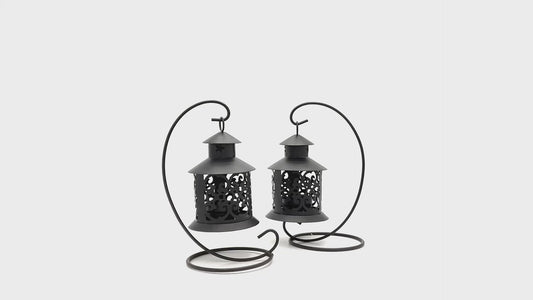 Metal Candleholders - Set of 2