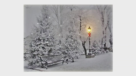 Battery-Operated Lighted Wall Art - Winter Wonderland