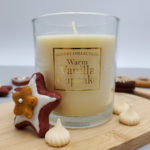 Warm vanilla cupcake scented candle.