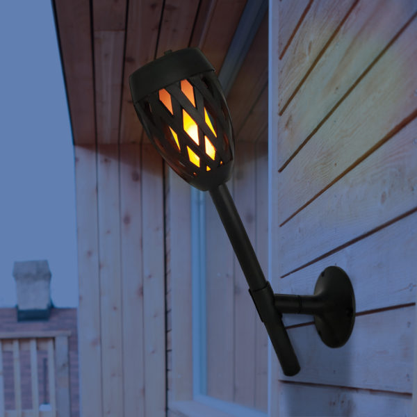 Solar Powered LED Torch Light for Patio, Deck & Yard